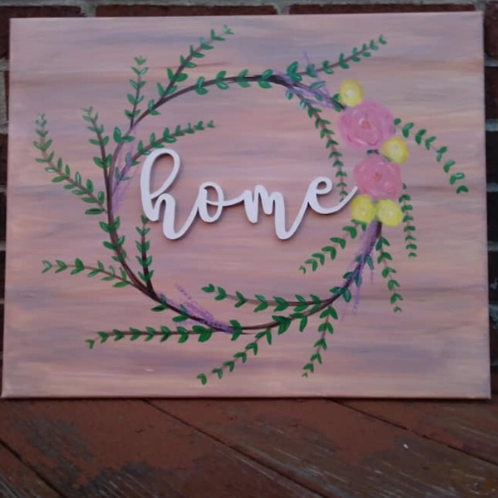 Handmade canvas wall art